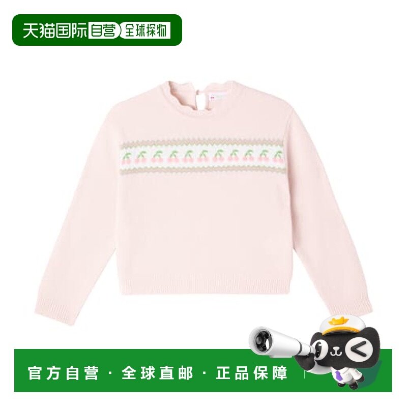 香港直邮Bonpoint 女童 Judith 羊毛毛衣童装 pink粉色 舒适时尚
