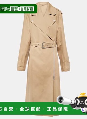 香港直邮TOT&Ecirc;ME 女士 棉质风衣 beige米色 舒适时尚西装