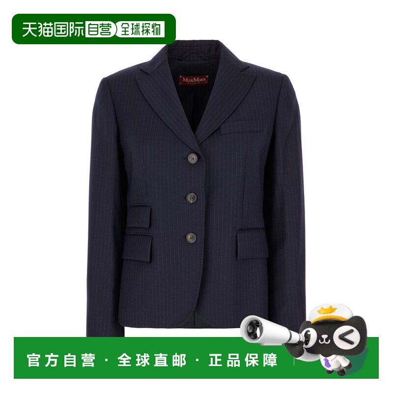 1h可退 香港直邮MAX MARA STUDIO 女士夹克 PANINO013 AW2025 蓝