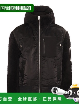 1h可退 香港直邮Sacai 男士 长袖连帽休闲夹克 03220M black黑色