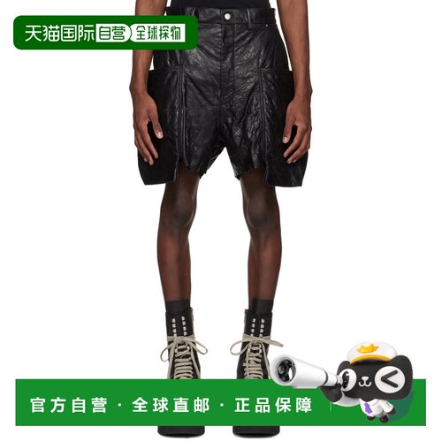 1h可退 香港直邮rick owens 瑞克 欧文斯 男士 黑色 Temple Stefa