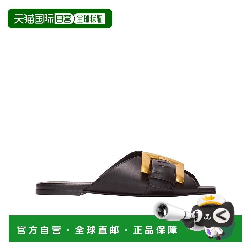 香港直邮Balmain Anthem 平底小牛皮凉鞋 GN1UP141LVIT