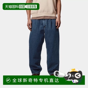 牛仔裤 欧洲直邮Carhartt 蓝色棉休闲裤 Wip 子 男士