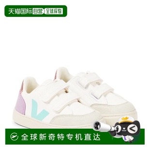 香港直邮Veja 童装 1h可退 童鞋 女童 山羊皮边皮质运动鞋