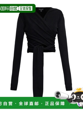 1h可退 香港直邮Alaia 蕾丝花边开衫 AA9S0368K144C羊绒针织衫