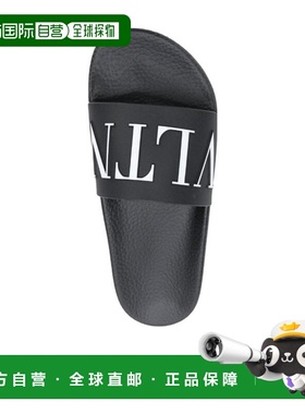 【99新未使用】香港直邮Valentino 黑色平底拖鞋凉拖 RW2S0076SYE