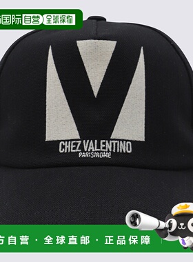 1h可退 香港直邮Valentino 华伦天奴 男士 黑色棉棒球帽 6Y2HDA41