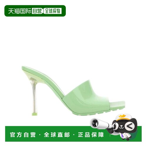 1h可退 【99新未使用】香港直邮Bottega Veneta 方头高跟凉鞋 708