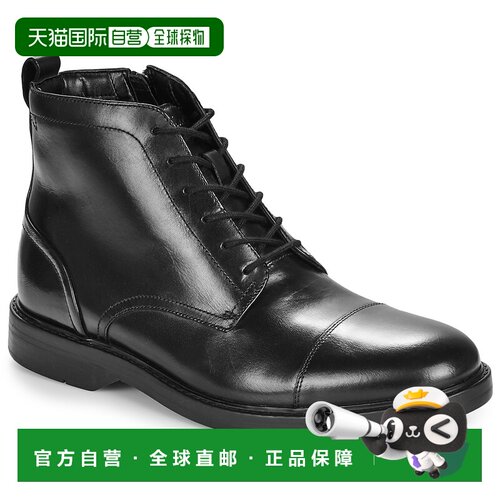 欧洲直邮Clarks 男鞋 商务休闲鞋德比鞋 黑色 冬天 Aldwin Cap