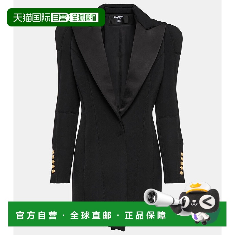 1h可退 香港直邮Balmain 巴尔曼 女士 羊毛西装迷你连衣裙