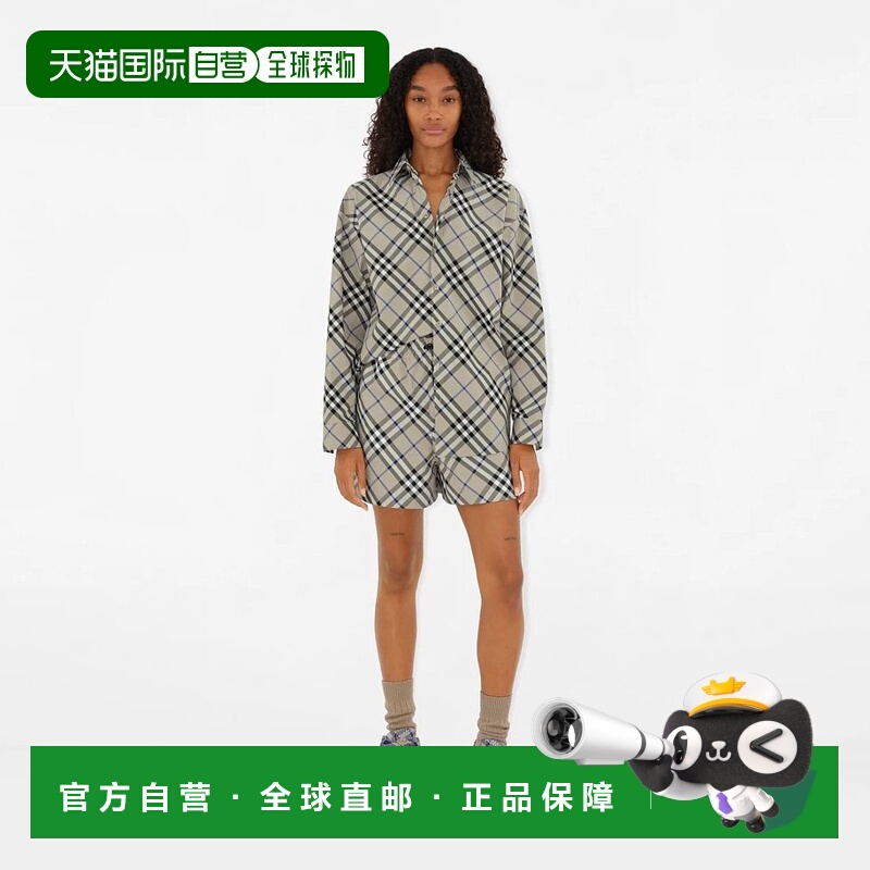 香港直邮Burberry 徽标长袖衬衫 80876421时尚休闲百搭 高级感