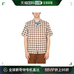 格纹衬衫 香港直邮HOWLIN 男士 短袖