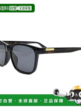 自营GUCCI/古驰男士黑色板材镜架复古Logo铭牌罗缎织带太阳镜