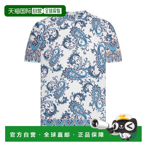 1h可退 香港直邮ETRO 男士T恤 MRMA0002AKG39X0800 SS2026 花色 T