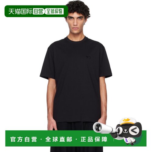 1h可退 香港直邮Y-3 男士 黑色 Regular T恤 KQ9783 black黑色 舒