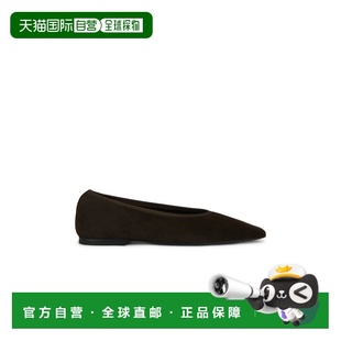 1h可退 香港直邮toteme 女士 Minimalist 绒面革芭蕾平底鞋 254WA