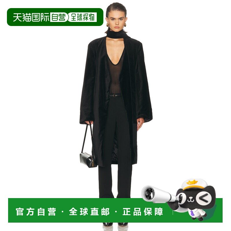 1h可退 香港直邮toteme 女士 图腾围巾装饰吸烟外套 261WRO0275FB