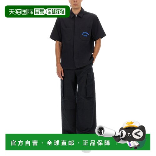 1h可退 香港直邮GIVENCHY 男士衬衫 BM615H164P401 AW2025 蓝色 C