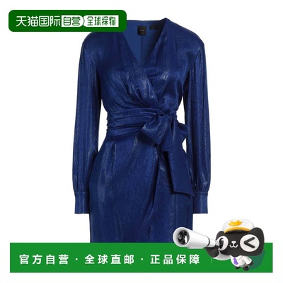 香港直邮Pinko 品高 女士 短款连衣裙 blue蓝色 舒适时尚