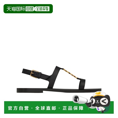 1h可退 香港直邮Saint Laurent CASSANDRA 平底凉鞋 818294DWEDD