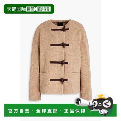1h可退 香港直邮THEORY 希尔瑞 女士 羊毛混纺抓绒夹克 O0921412P