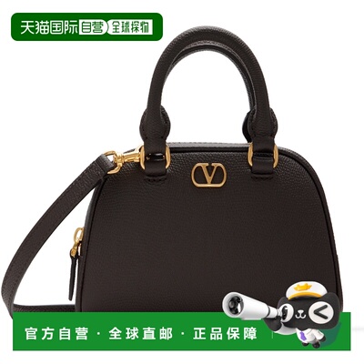 香港直邮valentino 华伦天奴 女士 Garavani 棕色迷你 VLogo Sign