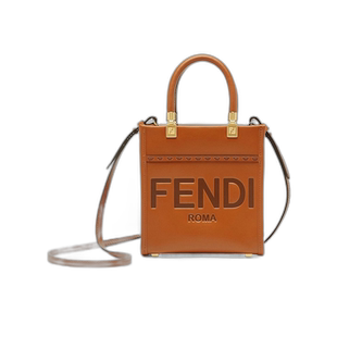 香港直邮Fendi Sunshine Shopper徽标单肩包 8BS092ARNN 时尚通勤