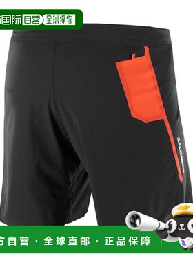 自营欧洲直邮Salomon萨洛蒙 SPEED 7"男士黑色短裤新款