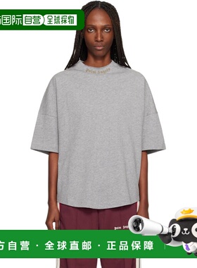 1h可退 香港直邮Palm Angels 棕榈天使 女士 灰色 Curved Logo Co