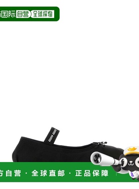 香港直邮Miu Miu 缪缪 女士 黑色绸缎平底鞋 5F794DFDX05QU6F0002