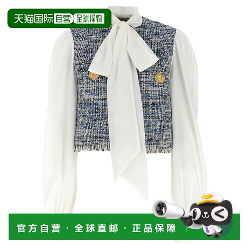 1h可退 欧洲直邮BALMAIN 女士西服 EF1SD211MG25SOF AW2025 白色