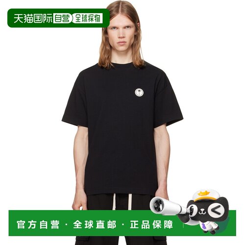 香港直邮Palm Angels 棕榈天使 男士 黑色 Tree Logo Regular T恤