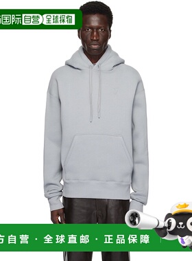 1h可退 香港直邮Ami Paris 男士 蓝色 Ami de Coeur 连帽衫 USW22