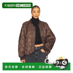 Isla 女士 绗缝夹克 A5090 舒 1h可退 brown棕色 香港直邮AGOLDE