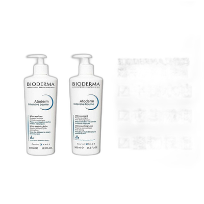 欧洲直邮Bioderma贝德玛赋妍滋养润肤霜舒缓保湿500ml*2瓶装正品