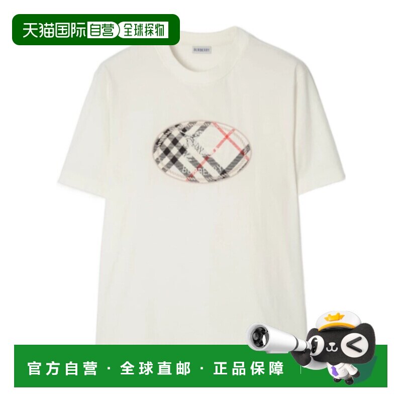 Burberry 格子骑士印花棉质男装T恤 81280731