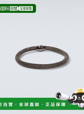1h可退 香港直邮armani 阿玛尼 男士 银色手链 metal金属色 舒适
