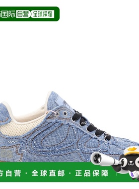 1h可退 香港直邮GANNI 甘尼 女士 系带低帮休闲鞋 S3084 blue蓝色