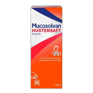 欧洲直邮德国沐舒坦盐酸氨溴索口服溶液成人100ml止咳化痰糖浆祛