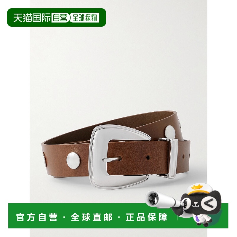 1h可退 香港直邮The Frankie Shop 女士 Perth 铆钉皮带腰带 BEFS