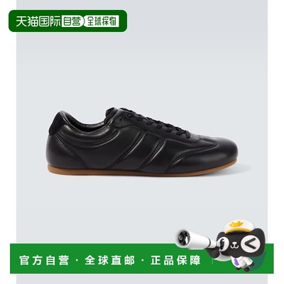 香港直邮Lemaire 男士 皮质运动鞋 BLACK黑色 时尚舒适德训鞋男鞋