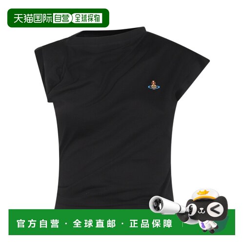 1h可退 Vivienne Westwood 不对称T恤 1504000AJ00BL上衣