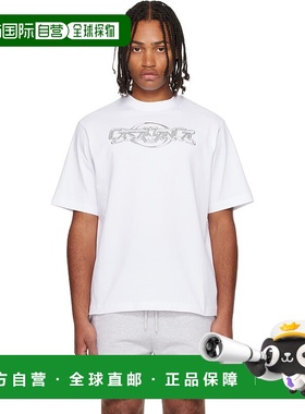 1h可退 香港直邮Casablanca 男士 白色 Chrome Oversized T 恤 MA