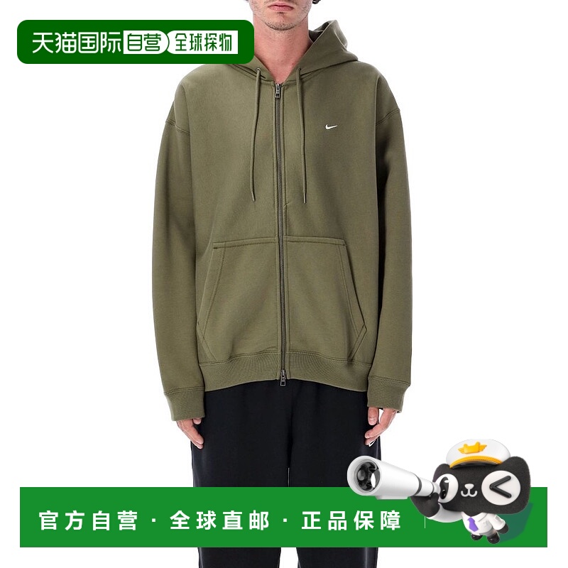 1h可退 香港直邮Nike 耐克 男士 Solo Swoosh 全拉鍊連帽衫 HV108