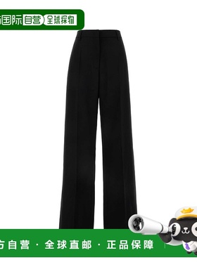 1h可退 香港直邮Valentino 华伦天奴 女士 黑色羊毛阔腿裤子 5B0R
