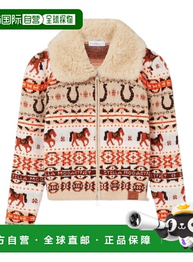 1h可退 香港直邮Stella McCartney 毛绒领羊毛开衫 6K11583S2614