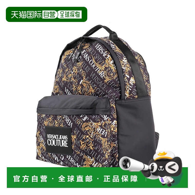 1h可退 香港直邮Versace Jeans 范思哲 女士 背包 black黑色 舒适