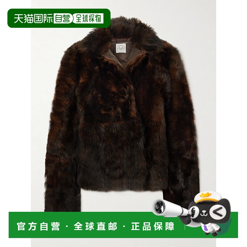香港直邮toteme 女士 毛羊皮夹克 261WRO0276LE0198034DARKBROWN