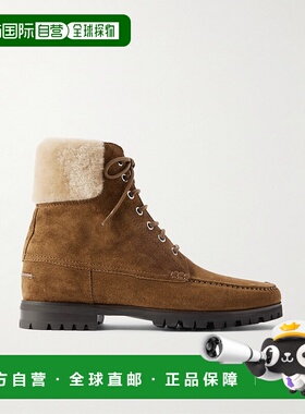 香港直邮MANOLO BLAHNIK 莫罗 伯拉尼克 男士 Sycamore 皮毛饰边