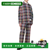 香港直邮Thom 男士 Browne 1h可退 汤姆 布朗 格纹休闲夹克 MJO05